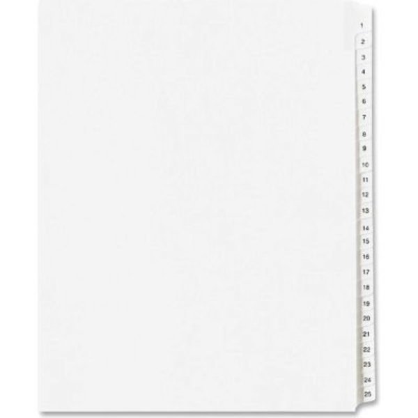 Avery Dennison Avery Side Tab Collated Legal Index Divider, A to Z, 8.5"x11", 26 Tabs, White/White 1700